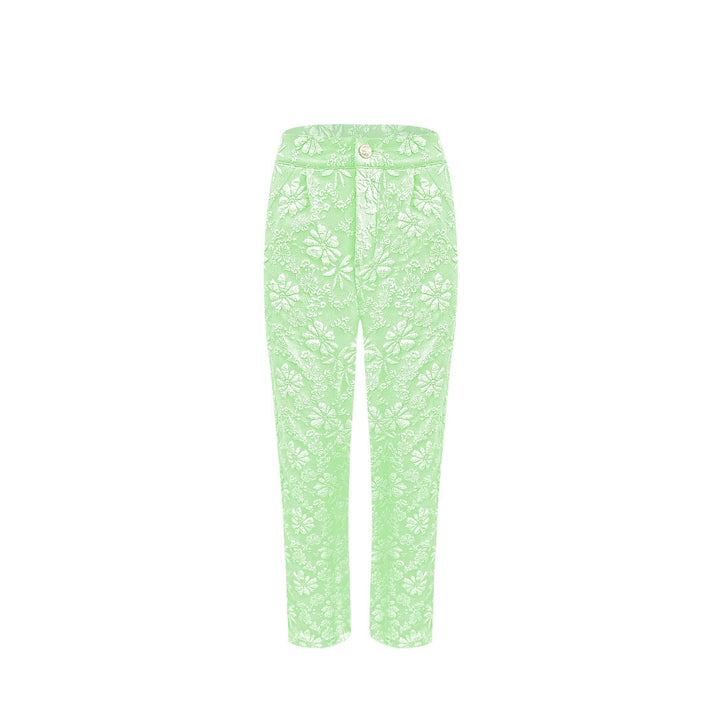 Ladies Floral Print Relaxed Fit Chic Style Pants