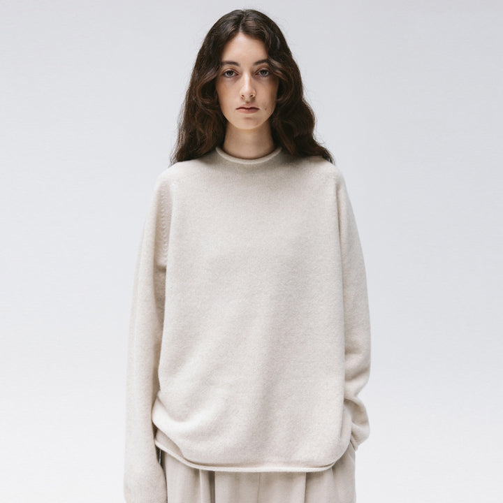 Pull en maille confortable à col montant pour femme Chic & Stil