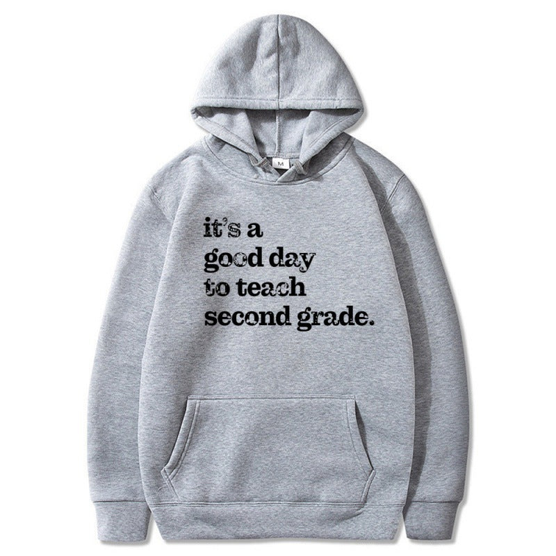 Women's hoodie with inspiring teacher quote and comfortable fit Lune London