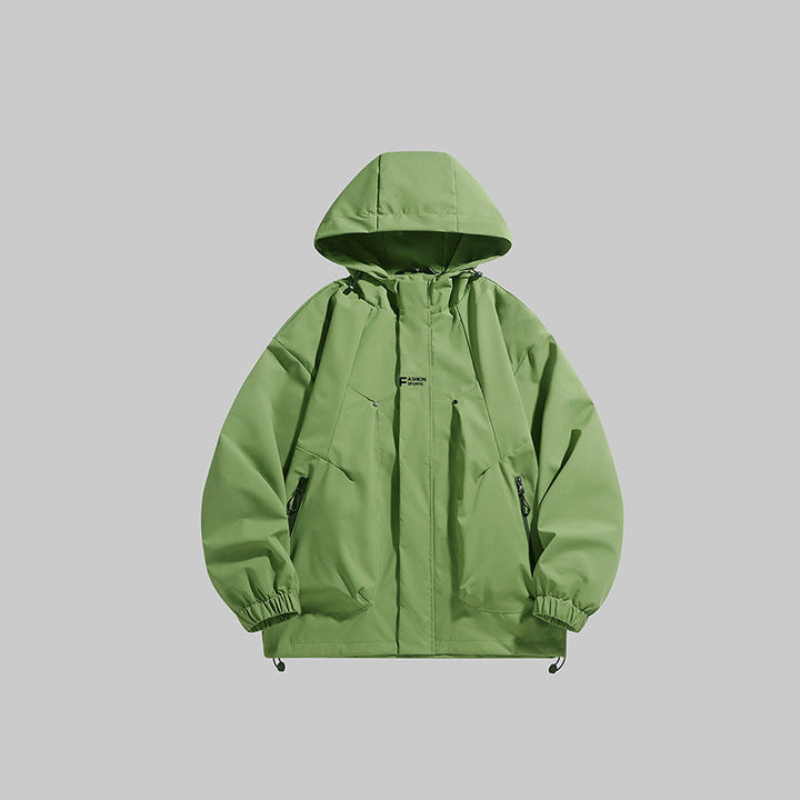 Men's Multifunctional Winter Jacket with Insulating Fleece Lining and Adjustable Hood Lune London