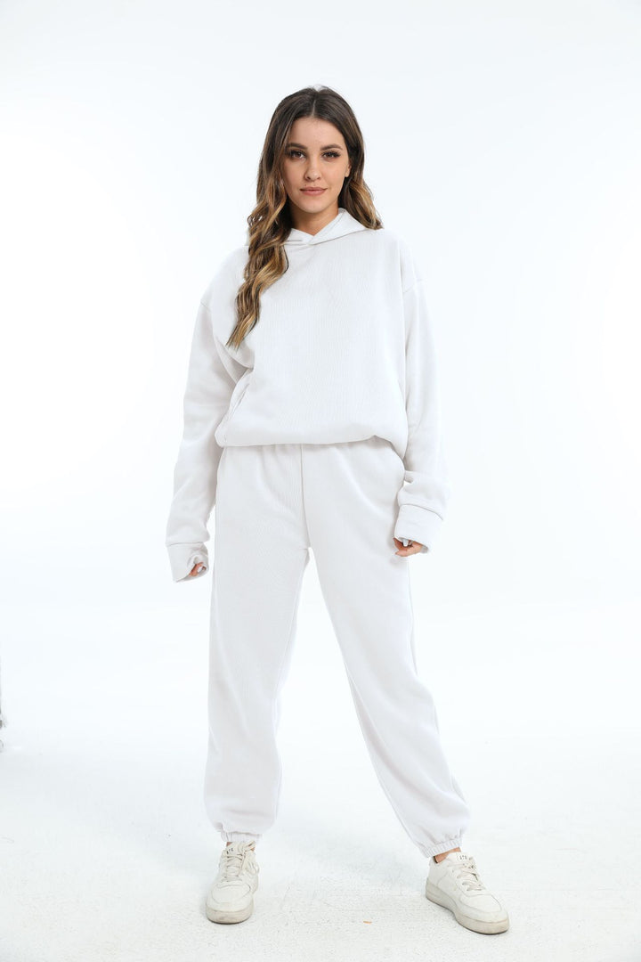 Ladies casual outfit with hood and elastic cuffs Lune London