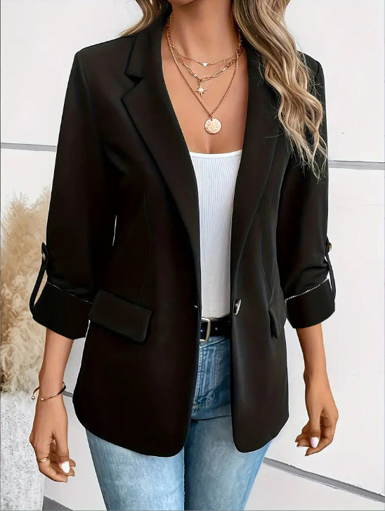 Women Elegant Jacket with Casual Cut and Practical Pockets Lune London