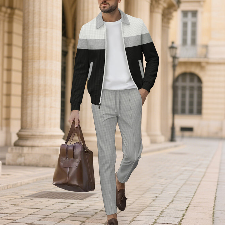 Sport leisure suit for men with a stylish zip-up jacket and comfortable pants Lune London