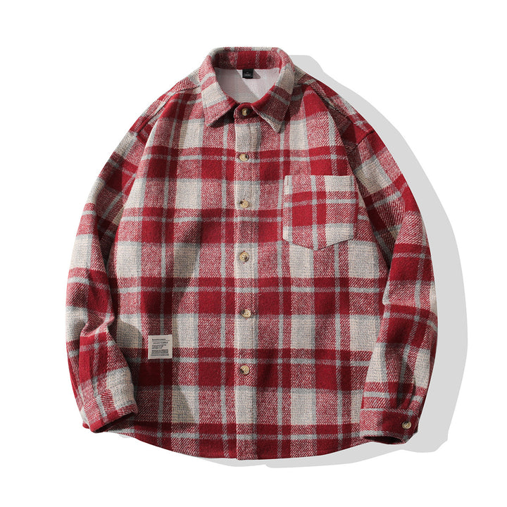 Comfortable plaid flannel shirt for men Lune London
