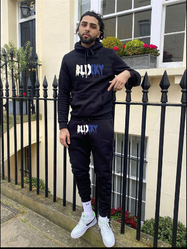 Casual hoodie set for women and jogger pants with modern inscription Lune London