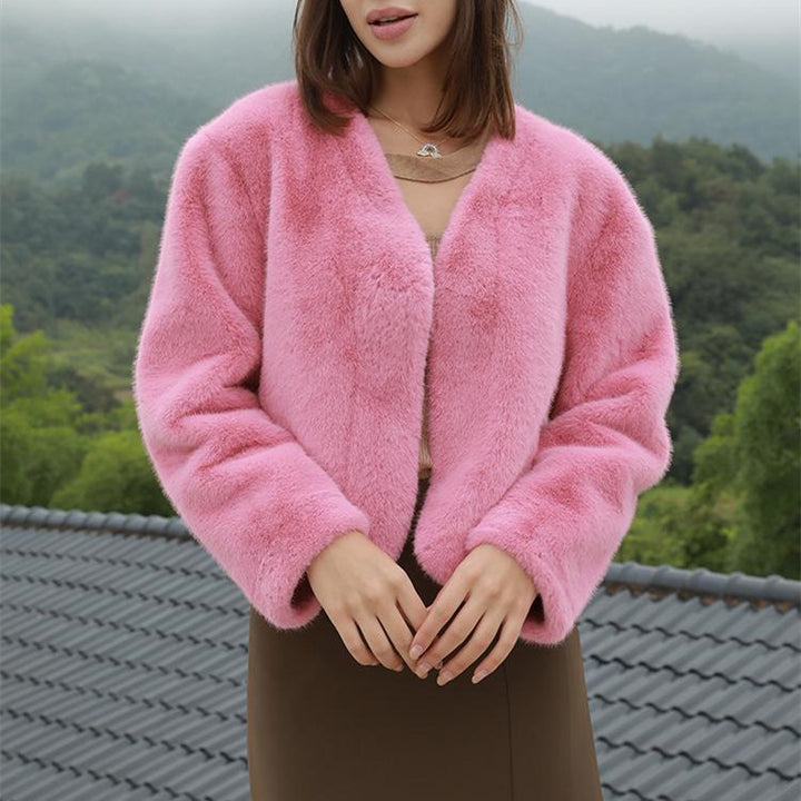 Ladies Cozy Fleece Jacket with Trendy Lune London