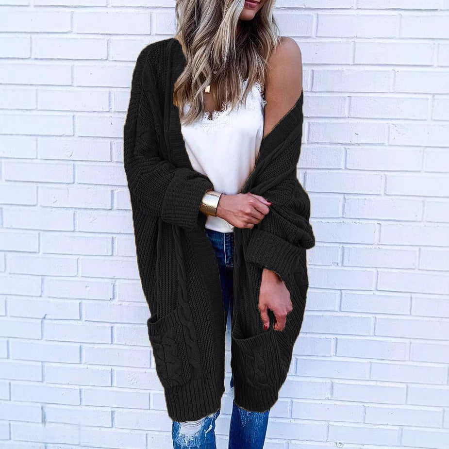 Veste en maille dames au design en tricot torsadé Chic & Stil