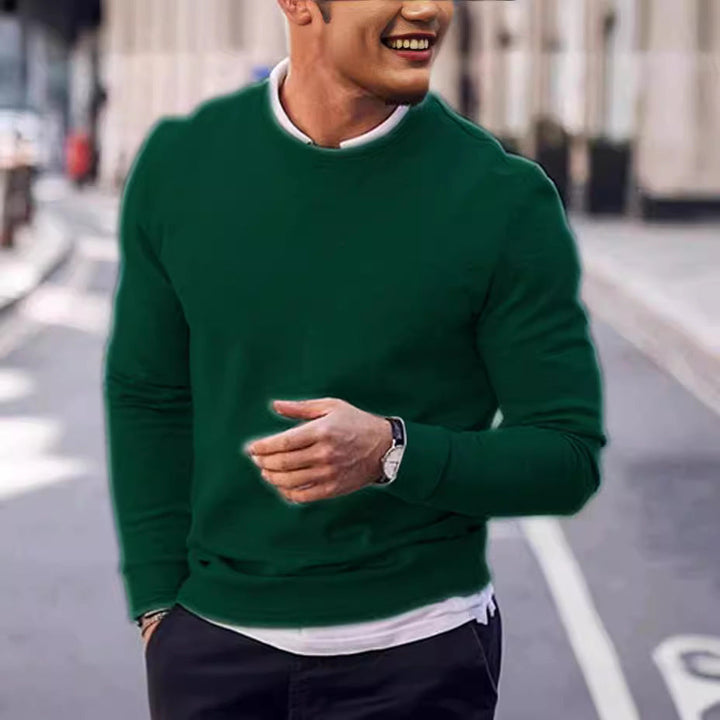 Men's chunky knit sweater with modern cut and cozy inner lining Lune London