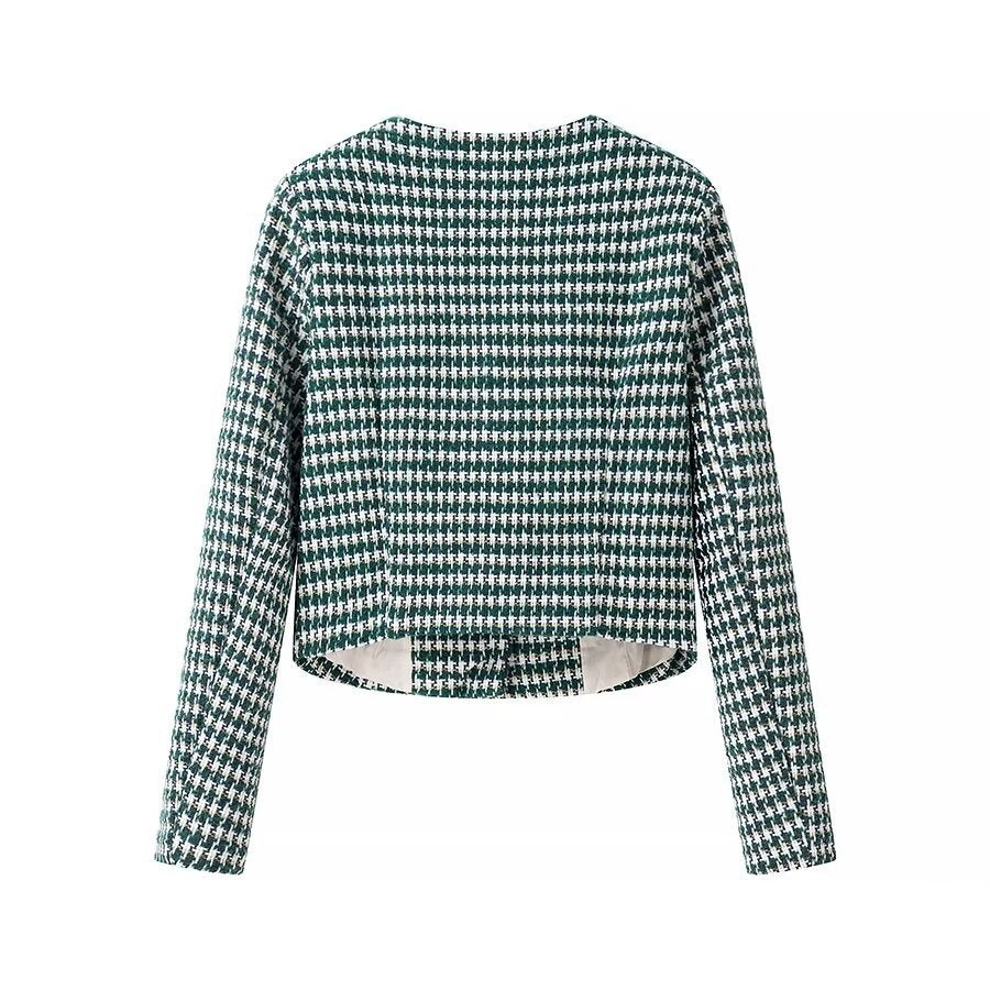 Veste moderne en jacquard pour femmes avec fermeture à boutons et coupe classique Chic & Stil
