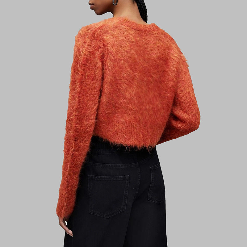 Short-sleeved jacket for women with soft fleece design Lune London