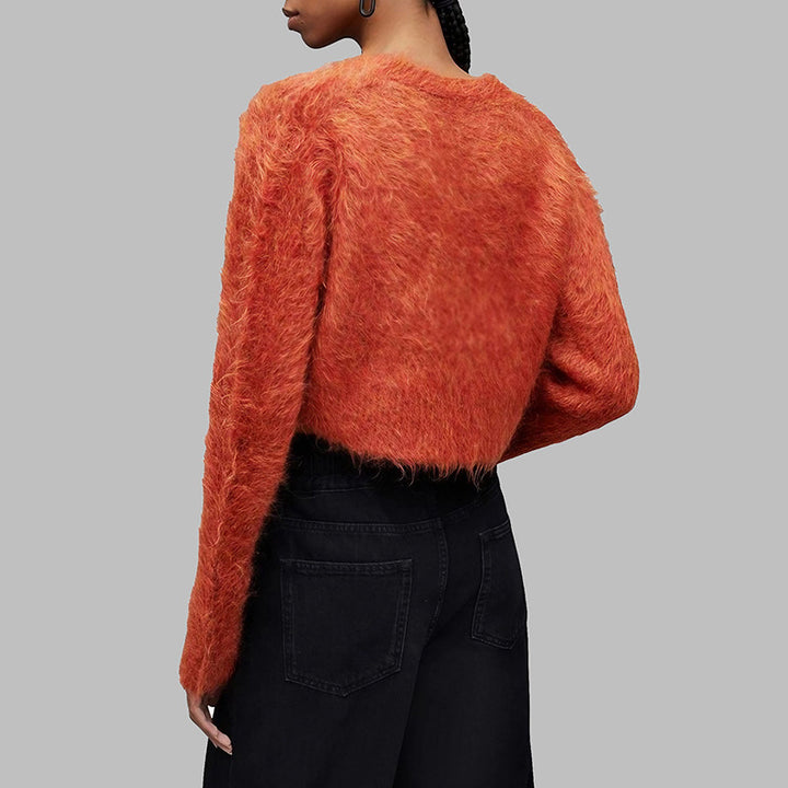 Short-sleeved jacket for women with soft fleece design Lune London
