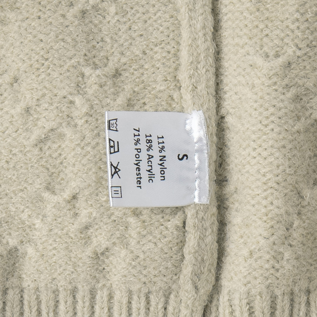 Pull Femme à Motifs avec Col Hauteur et Fermeture Éclair Chic & Stil