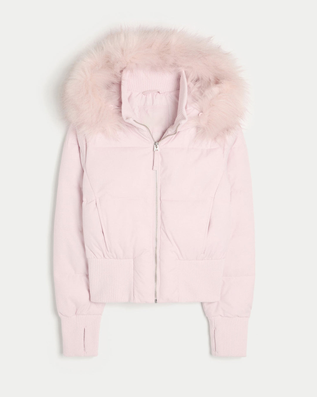 Women's Quilted Winter Jacket with Removable Hood and Elastic Cuffs Lune London