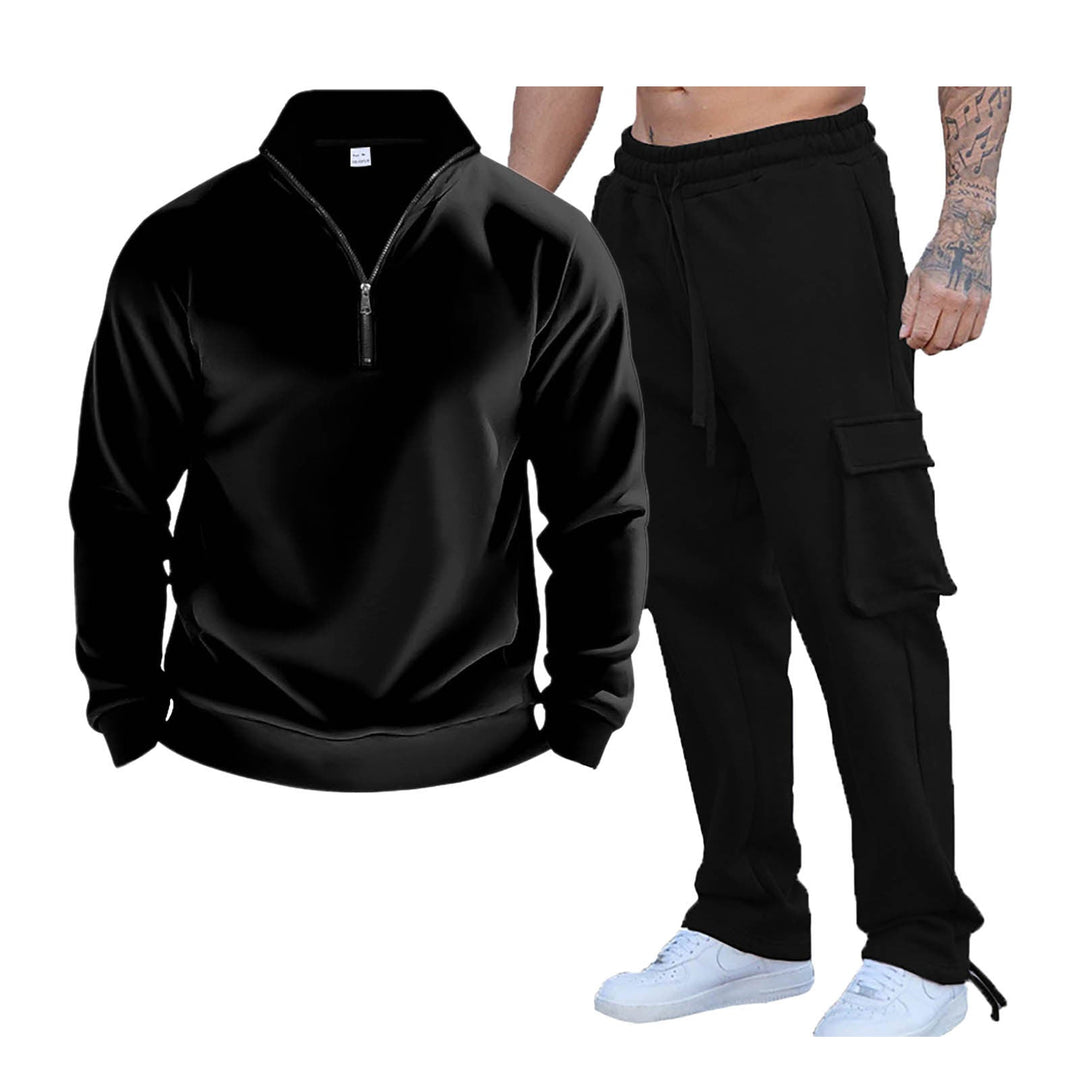 Men's Tracksuit with Practical Zip Collar and Side Pockets Lune London