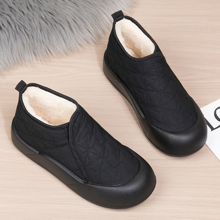 Women Comfortable Fleece Lined Slip-On Shoes Lune London