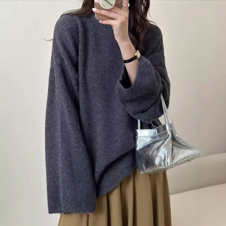 Pull en tricot surdimensionné pour femmes avec coupe large et matériau fin Chic & Stil