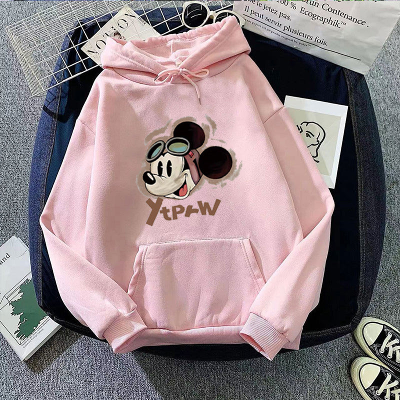 Women's hoodie with creative Mickey Mouse design Chic & Stil