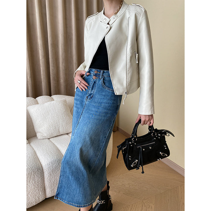 Ladies Fashion Biker Jacket Chic & Stil