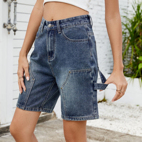 Lune London Utility Denim Shorts for Women