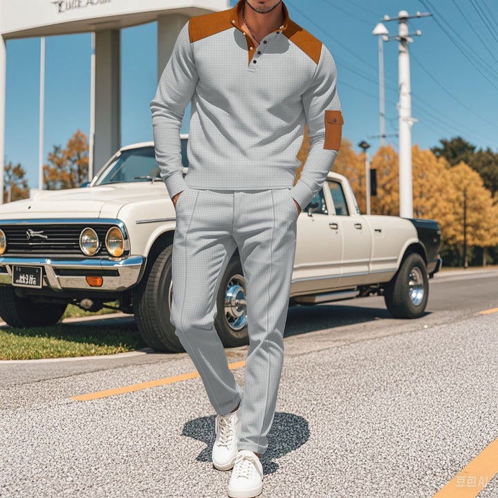 Men's sports set with trendy accents and structured treatment Lune London