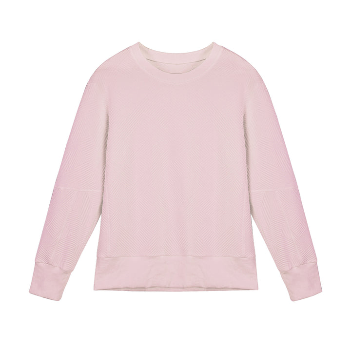 Sweatshirt for women with a trendy textured design and a high-quality cotton blend Lune London