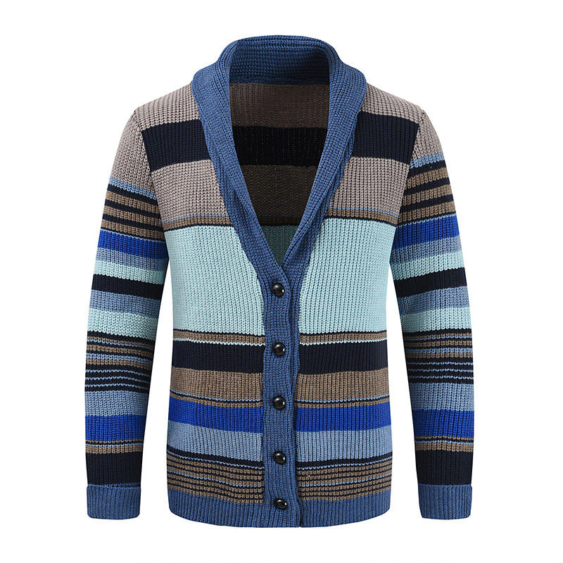 Ladies' knit jacket with colorful pattern Lune London