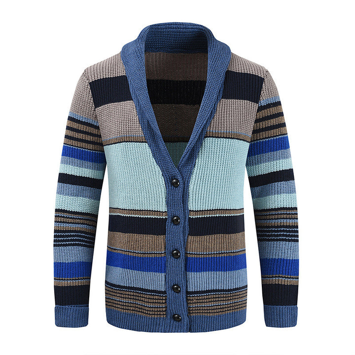 Ladies' knit jacket with colorful pattern Lune London