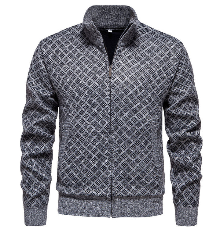 Quilted zip sweatshirt jacket for men Lune London