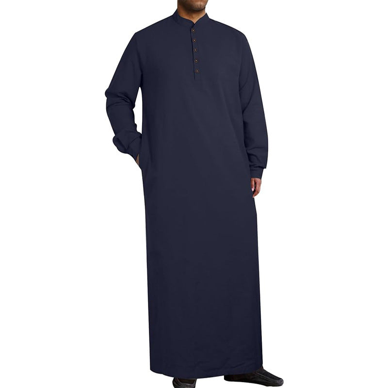 Modern men's caftan with button design and soft cotton material Lune London