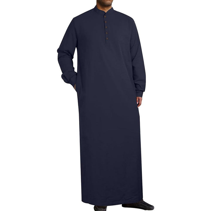Modern men's caftan with button design and soft cotton material Lune London