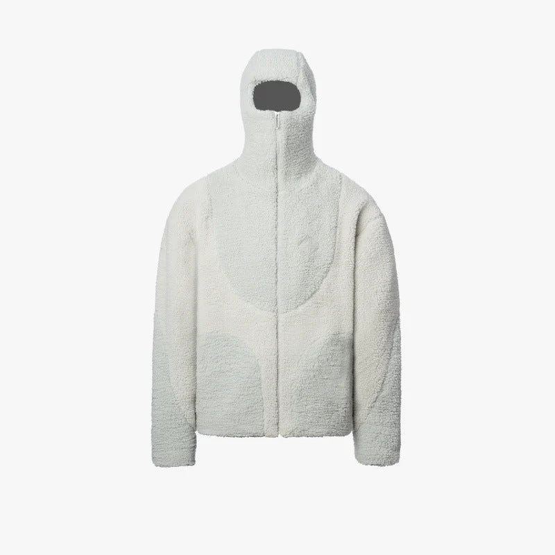 Comfortable teddy jacket for men with contrasting seams Lune London