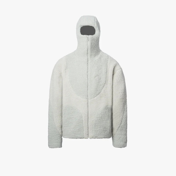 Comfortable teddy jacket for men with contrasting seams Lune London