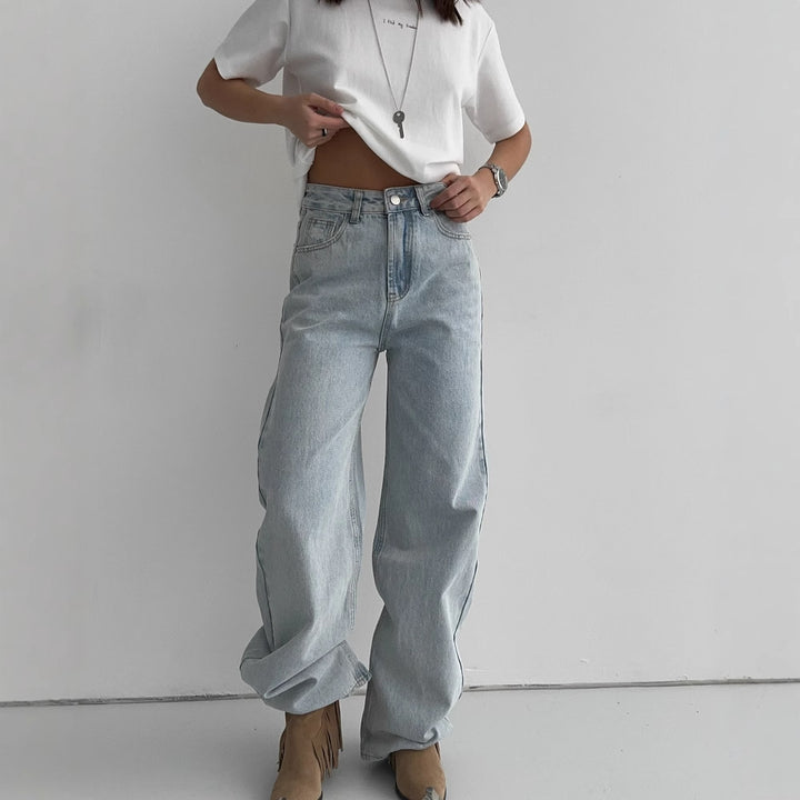 Jean boyfriend pour femmes avec des éléments déchirés tendance Chic & Stil