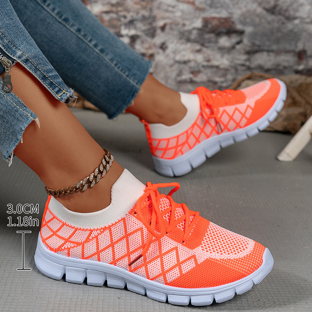 Lightweight knitted fitness sneakers for women Lune London