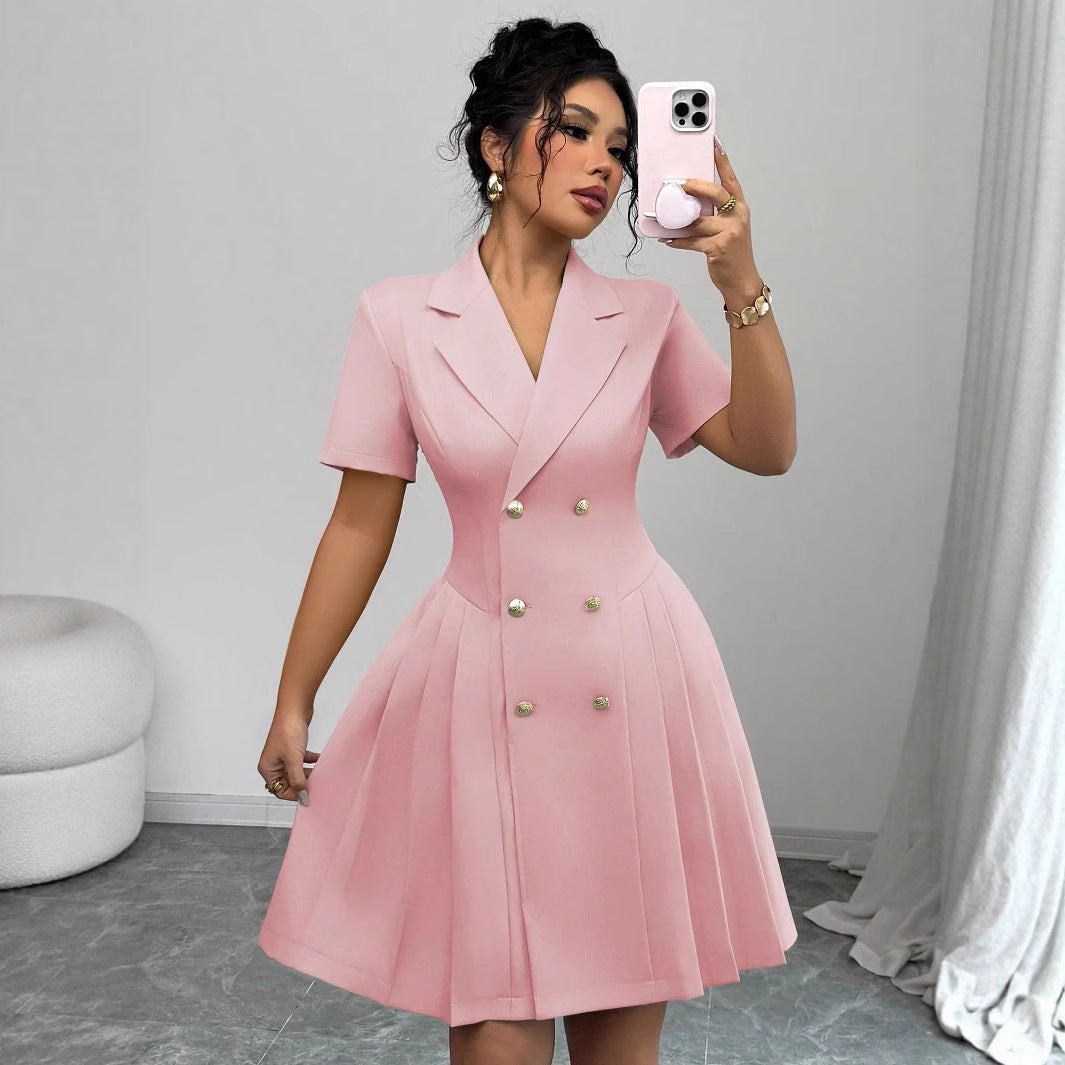 Lune London Double-breasted A-line Dress for Women