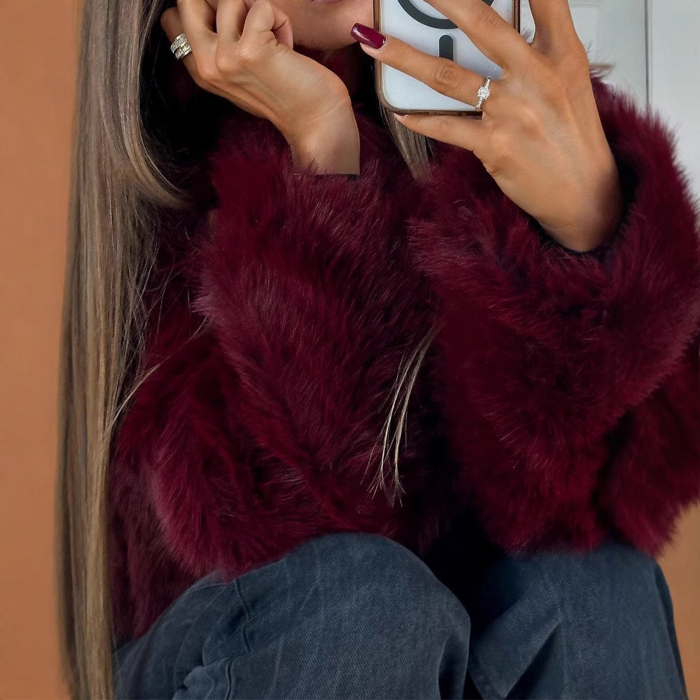 Women's oversized faux fur jacket Lune London