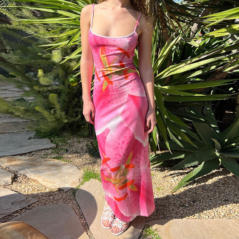 Chic and Stylish Floral Maxi Slip Dress for Women