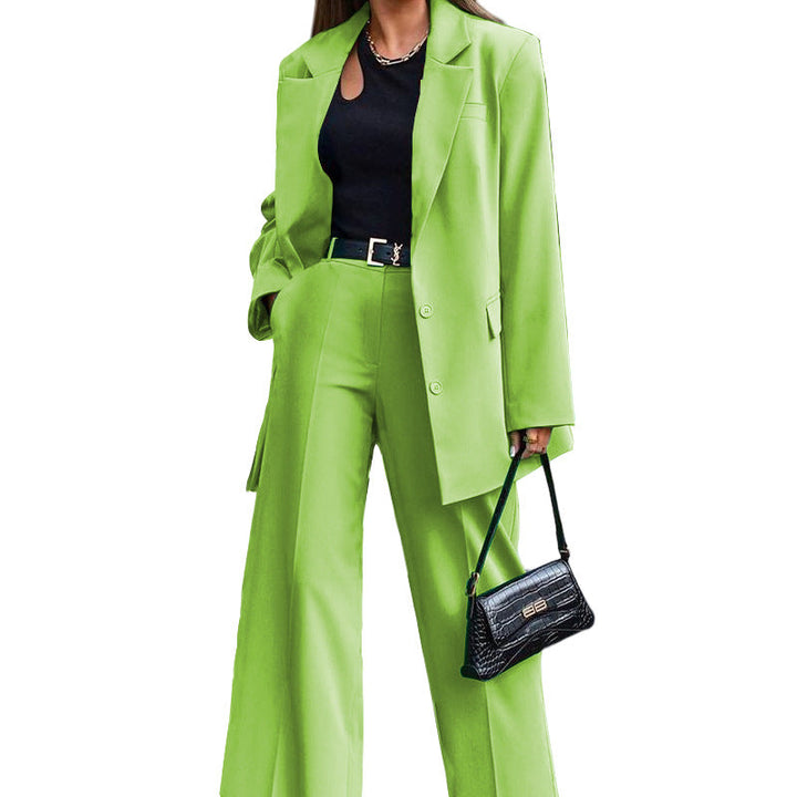 Women Oversized Blazer and Wide Pants Combination Lune London