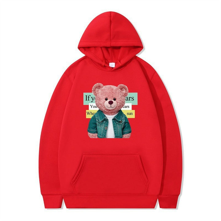 Women Hoodie with cute bear motif Chic & Stil