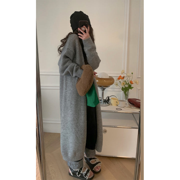 Cardigan long en tricot pour femmes Chic & Stil