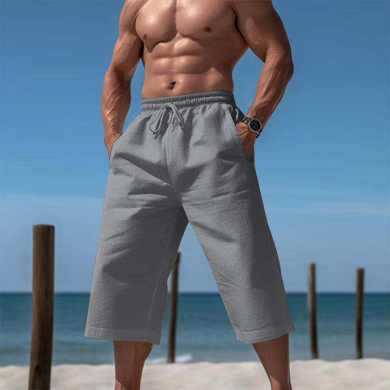 Casual beach shorts for men with elastic waistband and practical side pockets Lune London