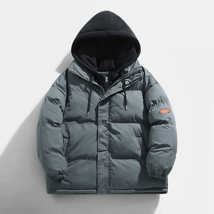 Ladies winter down jacket with integrated hood Lune London