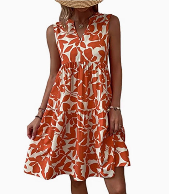A-line layered flare dress for women Lune London