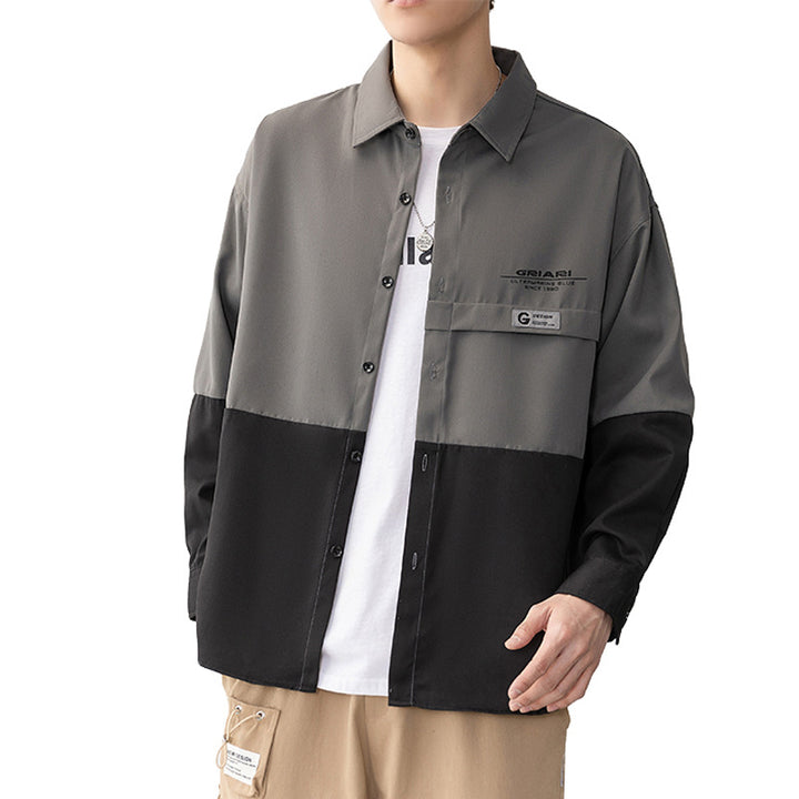 Striped long sleeve shirt for men with pockets Lune London
