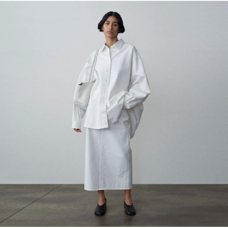 Chemisier oversize pour femmes en mélange de coton de haute qualité Chic & Stil