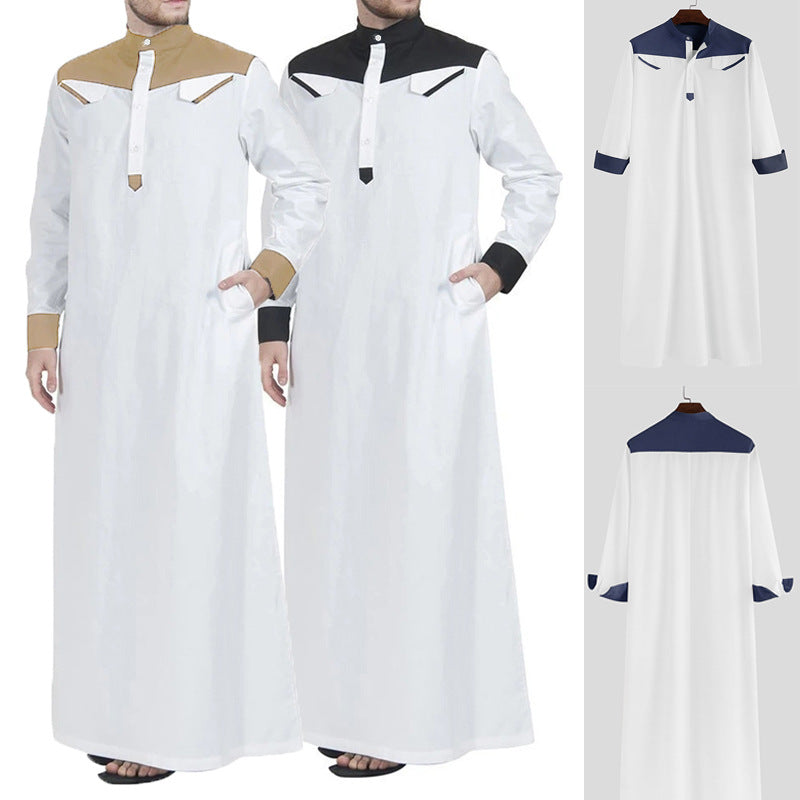 Men's traditional long dress with modern collar and practical pockets Lune London
