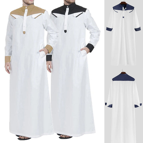 Men's traditional long dress with modern collar and practical pockets Lune London