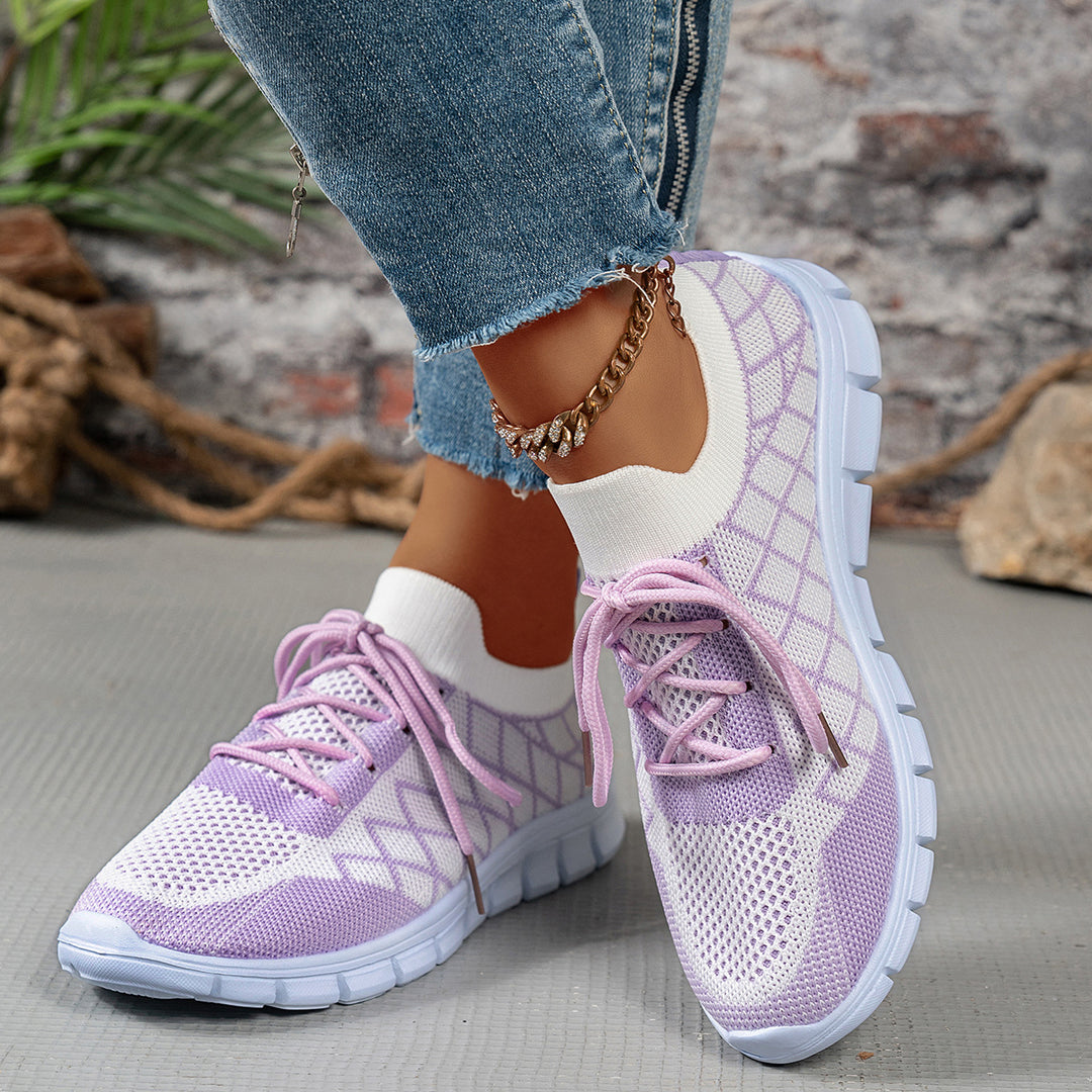Lightweight knitted fitness sneakers for women Lune London