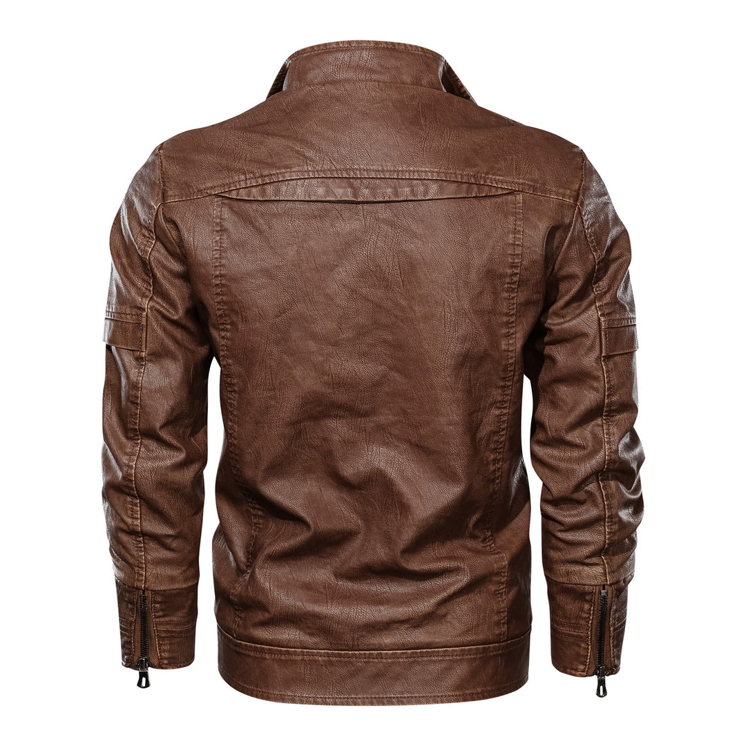 Casual faux leather jacket for men with practical pockets and trendy cut Lune London