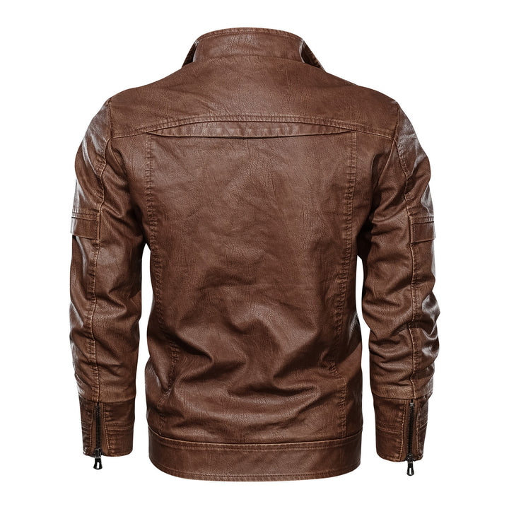 Casual faux leather jacket for men with practical pockets and trendy cut Lune London